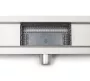 Balneo Decor NEXT Wave rozsdamentes acél padlólefolyó szett 70 cm, króm Wave70N – BAL-Wave70N