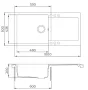 Blanco Evido Cubo XL 6S Compact gránit 100x50 cm mosogató, bézs 105534