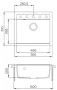 Blanco Evido Quadro 6 gránit 56x51 cm mosogató, antracit 105542
