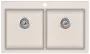 Blanco Evido Quadro 9 két medencés 86x51 cm gránit mosogató, bézs 105543