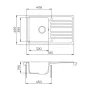 Blanco Evido Home 45S gránit 77x46 cm mosogató, bézs 105546