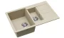 Blanco Evido Cubo 6S Compact két medencés gránit 80x50 cm mosogató, bézs 105572