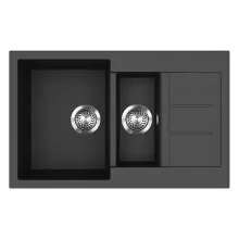   Blanco Evido Cubo 6S Compact két medencés gránit 80x50 cm mosogató, antracit 105574