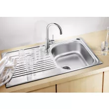   Blanco Tipo 45 S egymedencés rozsdamentes acél mosogató 86x50 cm csepegtetővel, natúr 511942