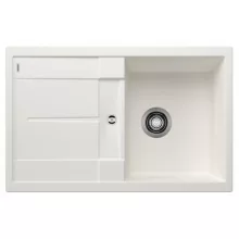   Blanco Metra 45 S gránit mosogató csepegtető felülettel 78x50 cm és lefolyógarnitúrával, fehér 513187