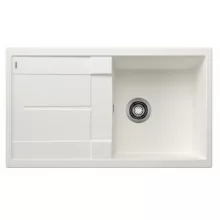   Blanco Metra 5 S gránit mosogató csepegtetővel 86x50 cm lefolyógarnitúrával, fehér 513205