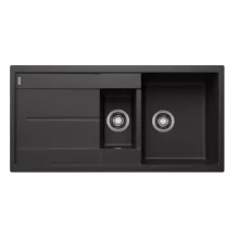  Blanco Metra 6 S két medencés gránit mosogató csepegtetővel 100x50 cm, antracit 513230