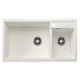 Blanco Metra 9 két medencés gránit mosogató lefolyógarnitúrával 86x50 cm, balos / fehér 513269