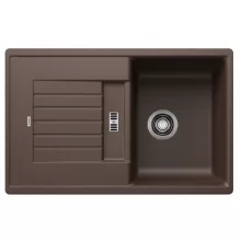   Blanco Zia 45 S egymedencés gránit mosogató csepegtetővel 78x50 cm, kávé 515070
