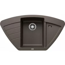   Blanco Zia 9 E gránit mosogató 93x51 cm csepegtetővel és gyümölcsmosóval, kávé 515074