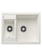 Blanco Metra 6 gránit mosogató 61,5x50 cm, lefolyógarnitúrával, fehér 516173