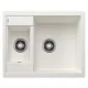 Blanco Metra 6 gránit mosogató 61,5x50 cm, lefolyógarnitúrával, fehér 516173