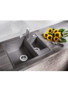 Blanco Metra 6 gránit mosogató 61,5x50 cm, lefolyógarnitúrával, fehér 516173