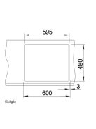 Blanco Metra 6 gránit mosogató 61,5x50 cm, lefolyógarnitúrával, fehér 516173