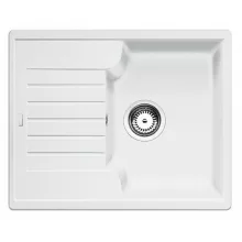   Blanco Zia 40 S gránit mosogató csepegtetővel 61,5x50 cm és lefolyó garnitúrával, fehér 516922