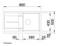 Blanco Metra 5 S gránit mosogató csepegtetővel 86x50 cm lefolyógarnitúrával, tartufo 517349