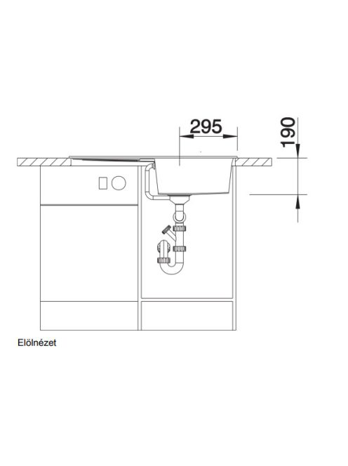 Blanco Metra 5 S gránit mosogató csepegtetővel 86x50 cm lefolyógarnitúrával, tartufo 517349