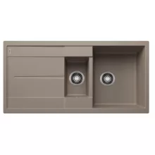   Blanco Metra 6 S két medencés gránit mosogató csepegtetővel 100x50 cm, tartufo 517355