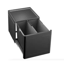   Blanco Select Botton Pro 45/2 nyílóajtók mögötti fenéklemezre szerelhető hulladékgyűjtő, automata, fekete 517468