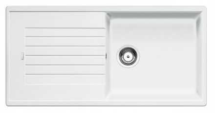 Blanco Zia XL 6 S egy medencés gránit mosogató csepegtető felülettel 100x50 cm, fehér 517571