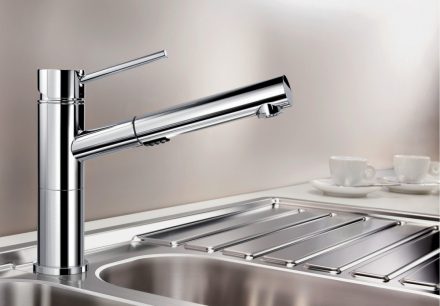 BLANCO Alta-S Compact Vario konyhai csaptelep, króm 518407