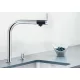 Blanco Vonda ergonomikus kezelőkaros mosogató csaptelep, fényes rozsdamentes acél 518435