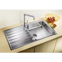   Blanco Livit XL 6S egymedencés rozsdamentes acél mosogató 100x50 cm csepegtetővel, fényezett 518519