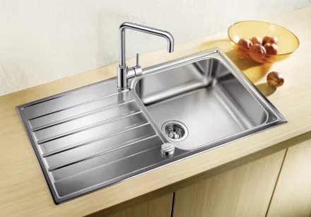 Blanco Livit XL 6S egymedencés rozsdamentes acél mosogató 100x50 cm csepegtetővel, fényezett 518519