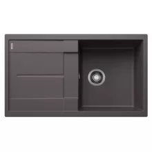   Blanco Metra 5 S gránit mosogató csepegtetővel 86x50 cm lefolyógarnitúrával, palaszürke 518872