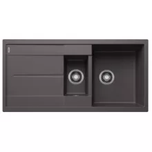   Blanco Metra 6 S két medencés gránit mosogató csepegtetővel 100x50 cm, palaszürke 518878