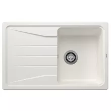   Blanco Sona 45 S egymedencés gránit mosogató csepegtető felülettel 78x50 cm, fehér 519665