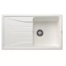   Blanco Sona 5 S egymedencés gránit mosogató csepegtető felülettel 86x50 cm, fehér 519674