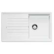   Blanco Zia 5 S egy medencés gránit mosogató csepegtető felülettel 86x50 cm, fehér 520515