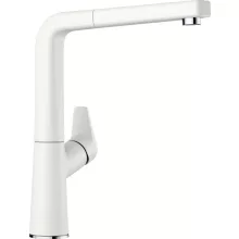   Blanco Avona-S Silgranit-look kihúzható fejes mosogató csaptelep, silgranit fehér 521280