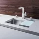 Blanco Claron 450-U Infino selyemfényű rozsdamentes acél mosogató 521575