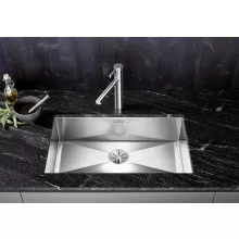   Blanco Zerox 700-U egymedencés rozsdamentes acél mosogató 74x44 cm, selyemfényű 521593