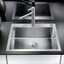Blanco Claron 550-IF/A InFino selyemfényű rozsdamentes acél mosogató 521639