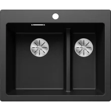   Blanco Pleon 6 Split két medencés 61,5x51 cm gránit mosogató, antracit 521689