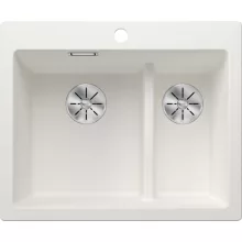   Blanco Pleon 6 Split két medencés 61,5x51 cm gránit mosogató, fehér 521693