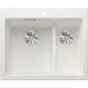 Blanco Pleon 6 Split két medencés 61,5x51 cm gránit mosogató, fehér 521693