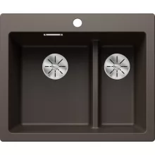   Blanco Pleon 6 Split két medencés 61,5x51 cm gránit mosogató, kávé 521698
