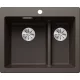 Blanco Pleon 6 Split két medencés 61,5x51 cm gránit mosogató, kávé 521698