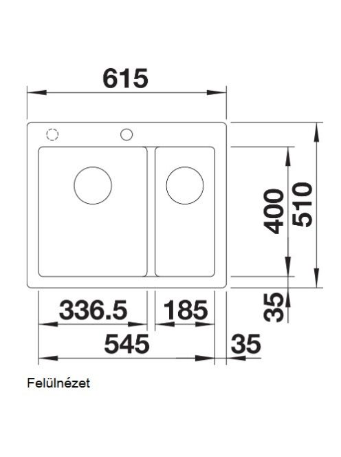 Blanco Pleon 6 Split PD kávé mosogató 521698