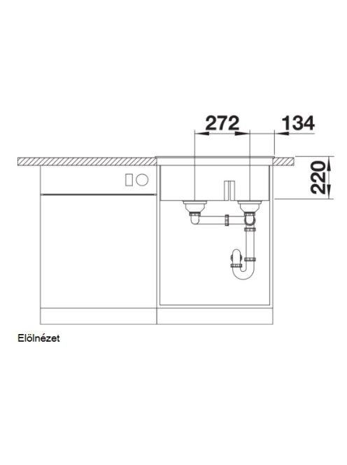 Blanco Pleon 6 Split PD kávé mosogató 521698
