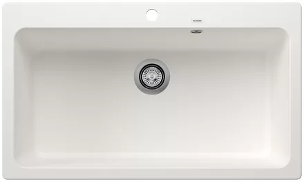 Blanco Naya XL 9 Silgranit 86x51 cm mosogató túlfolyóval és lefolyógarnitúrával, fehér 521816