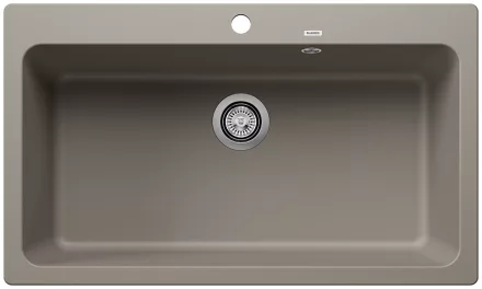 Blanco Naya XL 9 Silgranit 86x51 cm mosogató túlfolyóval és lefolyógarnitúrával, tartufo 521819