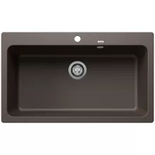   Blanco Naya XL 9 Silgranit 86x51 cm mosogató túlfolyóval és lefolyógarnitúrával, kávé 521820