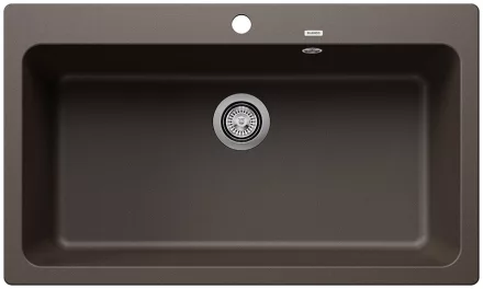 Blanco Naya XL 9 Silgranit 86x51 cm mosogató túlfolyóval és lefolyógarnitúrával, kávé 521820