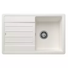   Blanco Legra 45 S gránit mosogató csepegtető felülettel 78x50 cm és lefolyógarnitúrával, fehér 522203