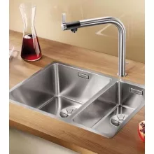   Blanco Andano 340/180-IF rozsdamentes acél mosogató baloldali főmedencével 522975